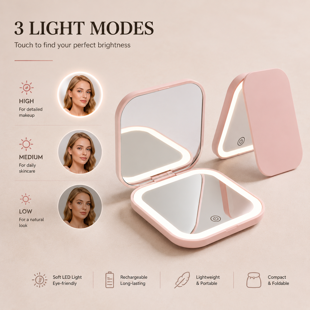 LumiFold™ LED Mirror